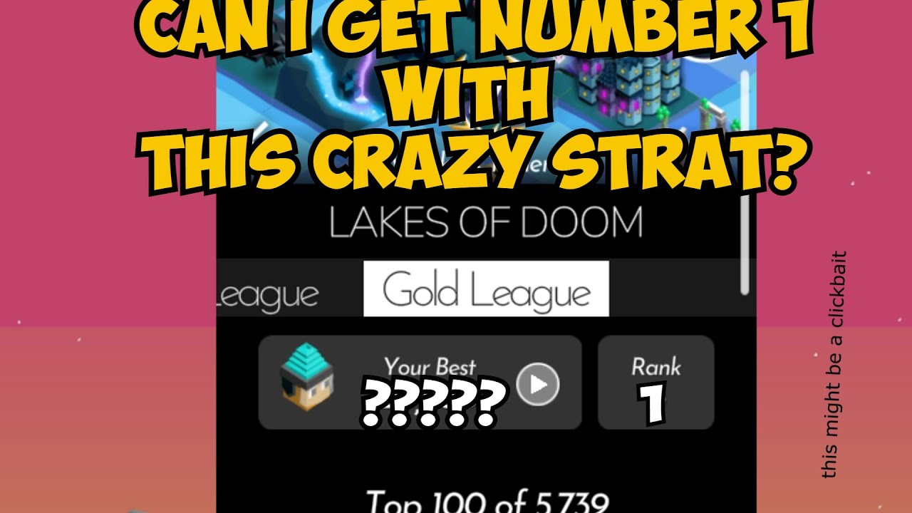 Did I just Invent a new strategy to get number 1 on weekly challenge?