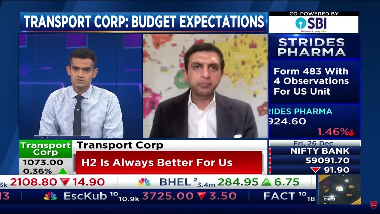 На канале CNBC-TV18 | Г-н Винит Агарвал (управляющий директор TCI) делится ключевыми идеями о тра...