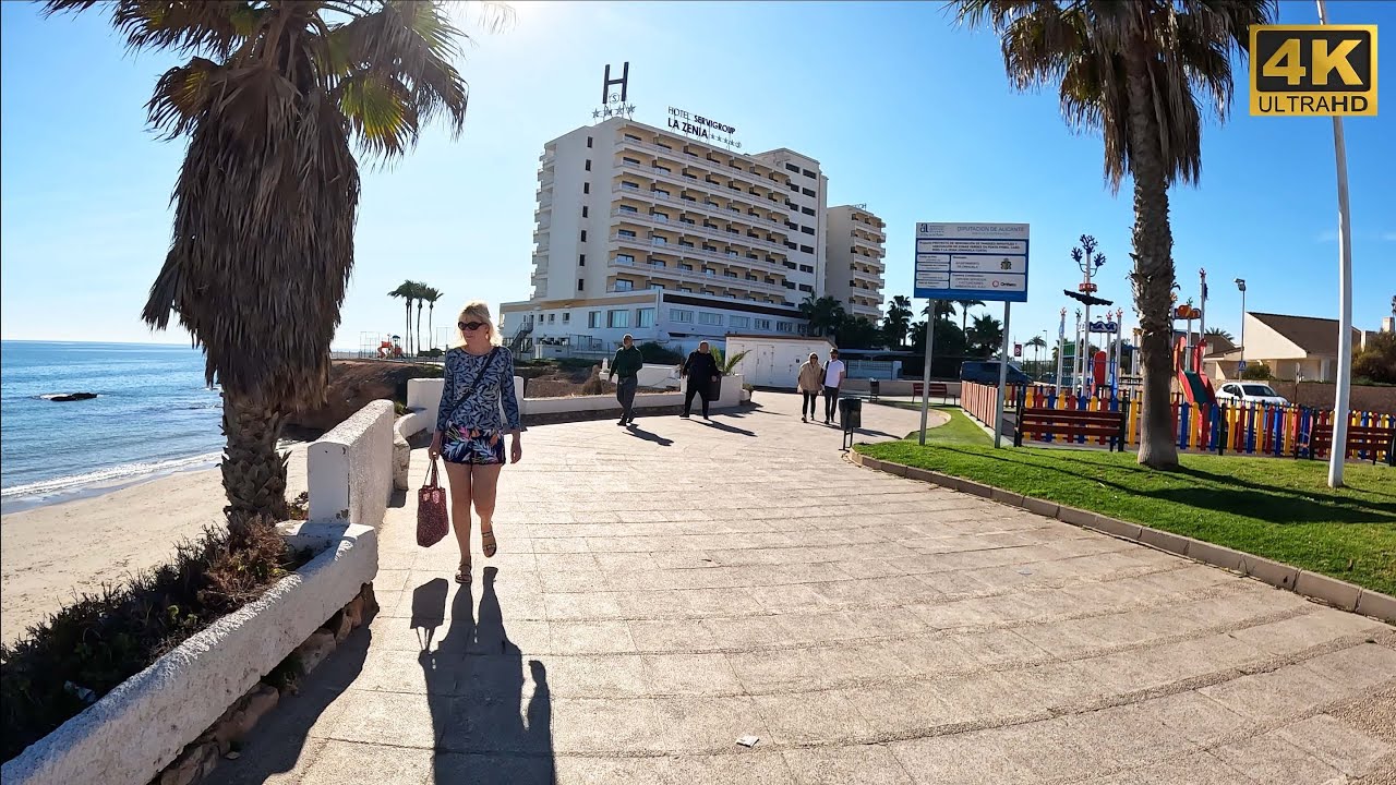 Orihuela Costa Coastal Walking Tour⎮Playa Flamenca to Playa de La Zenia⎮Costa Blanca 🇪🇸