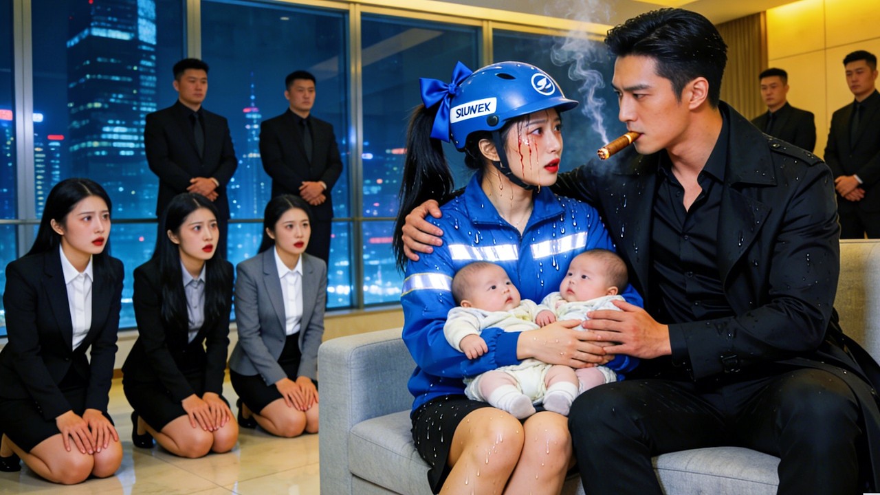 Single Delivery Girl Took 3 Kids to Work - CEO Found They're Mini Versions of Himself!