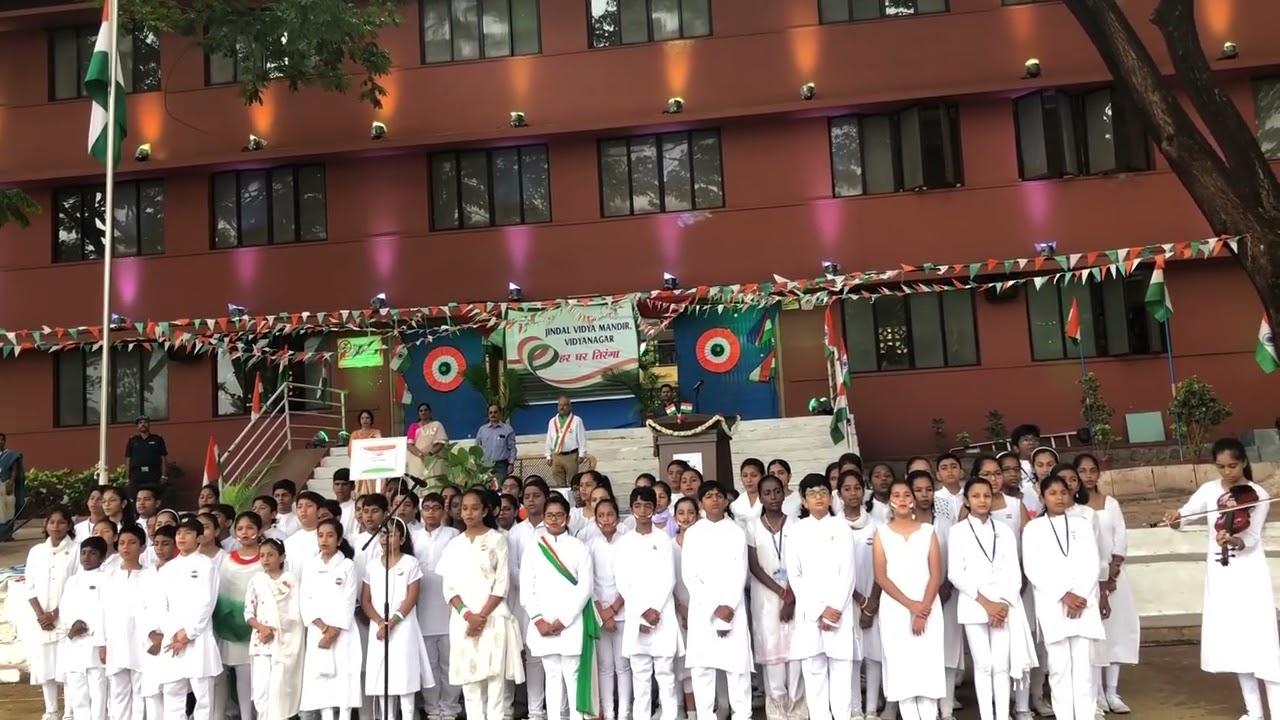 independence day celebration at JVM Vidyanagar