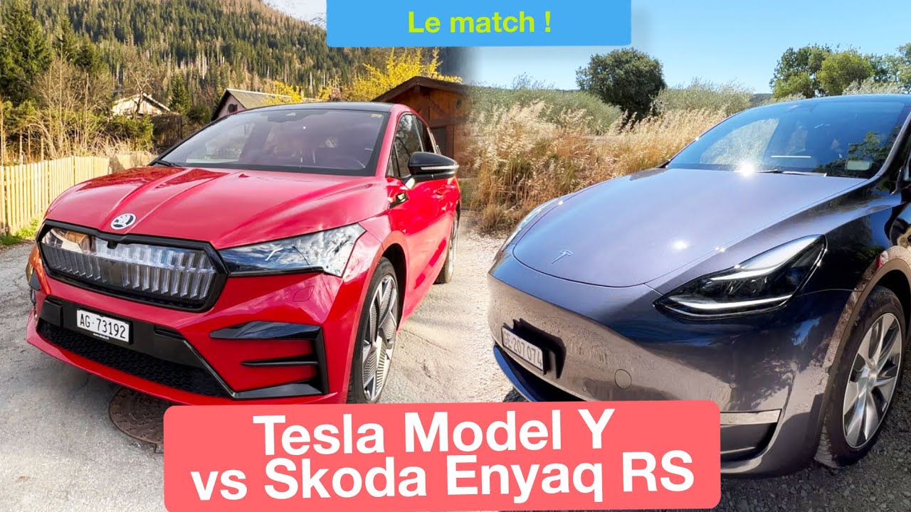 Skoda Enyaq Coupé RS iV ou Tesla Model Y ? Notre comparatif !