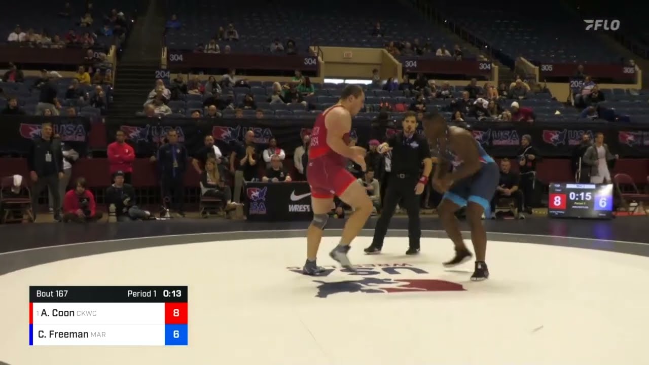2023 Senior Nationals: Adam Coon vs Courtney Freeman: 130 KG Greco-Roman Finals