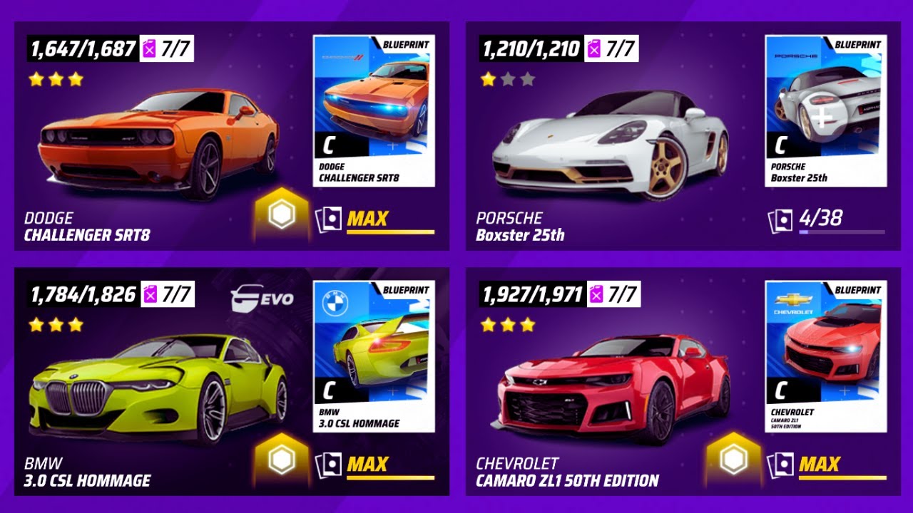 All Class C Cars (Asphalt Legends)