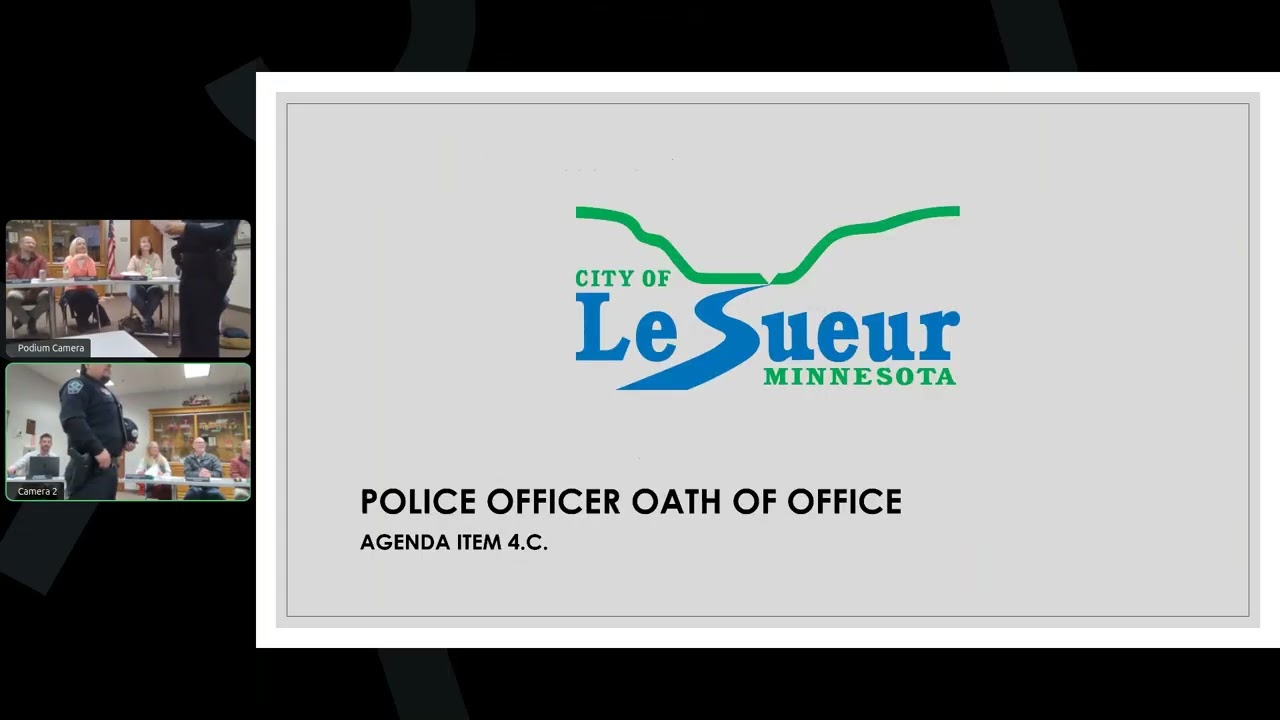 Le Sueur City Council Regular Meeting   February 23, 2026