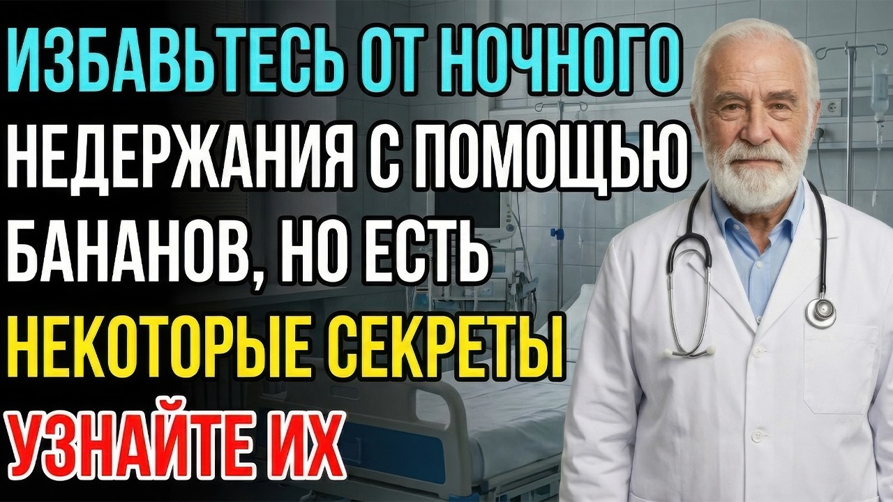 Только для пожилых людей! Ешьте бананы вот так, избавьтесь от ночного мочеиспускания и спите крепко.