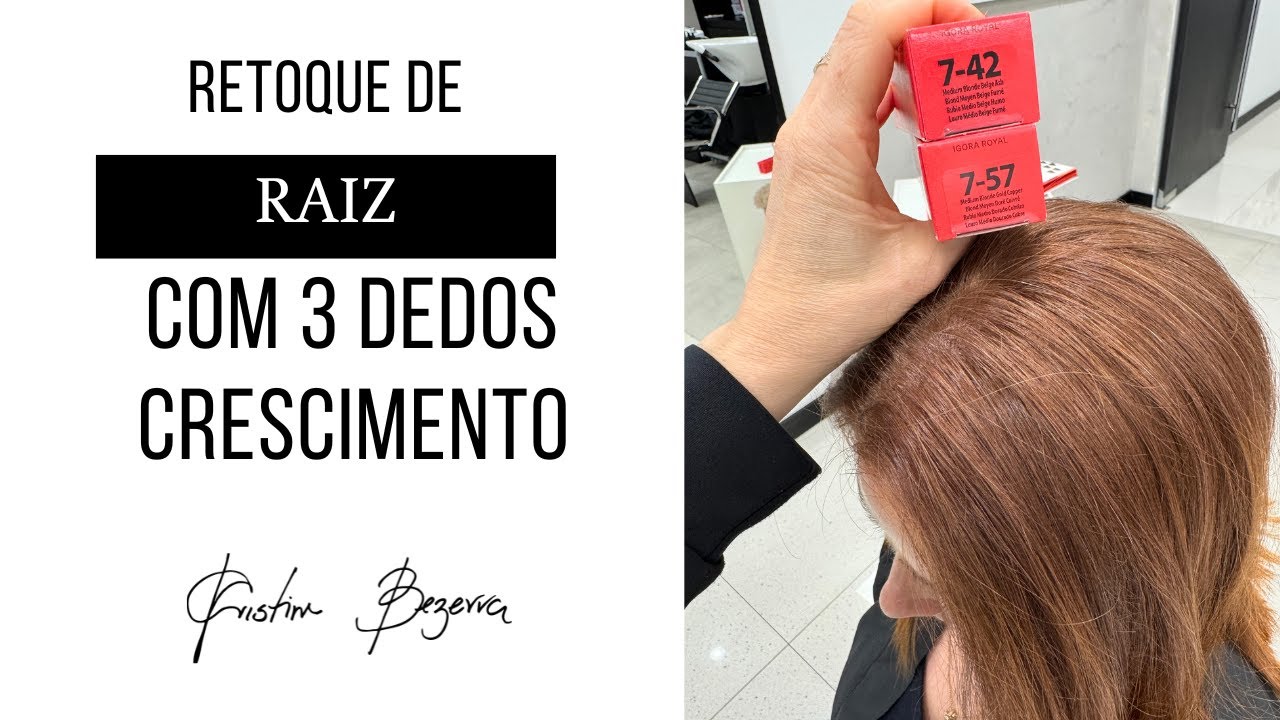 Como Retocar Uma Raiz Com Mais De 3 Dedos De Crescimento?