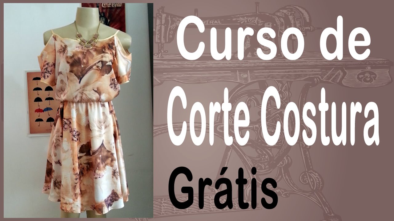 Corte e Costura Vestido com Manga Vazada - Rápido e Fácil!