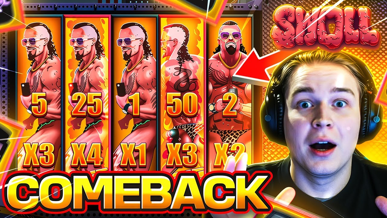 FULLSCREEN ON THE SWOLL SLOT PAYS INSANE!!!!