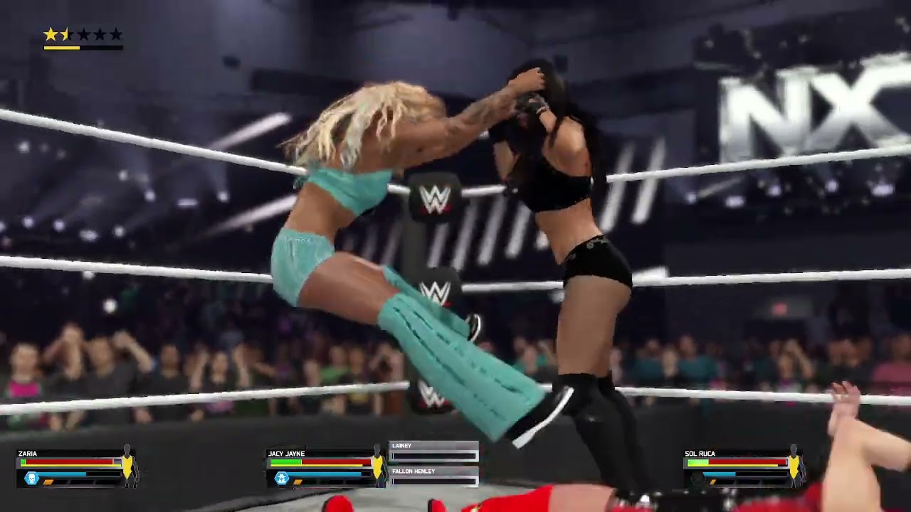 wwe 2k25 zaria vs sol ruca vs jacy jayne