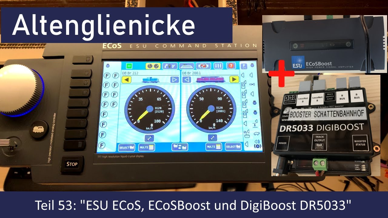 Spur N Teil 53: ESU ECoSBoost und Digiboost DR5033 von Digikeijs an die ESU ECoS anschließen
