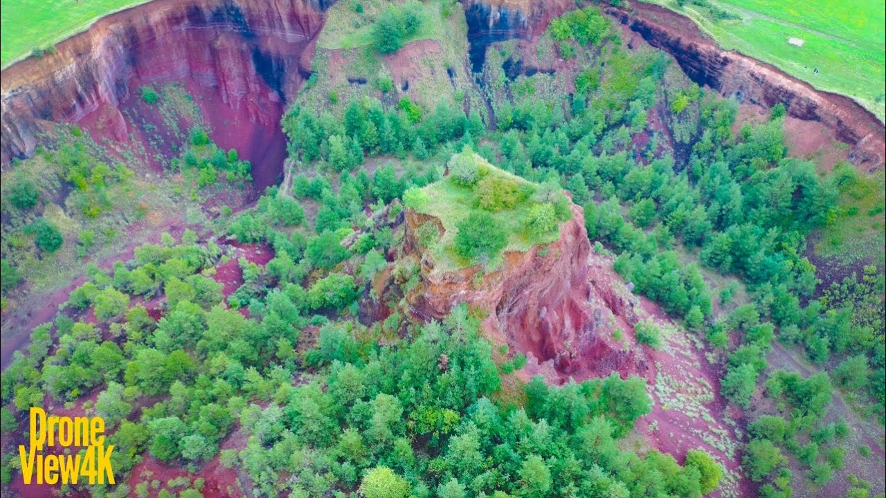 Vulcanul Racoș - Drone view 4k | The Extinct Volcano of Racos