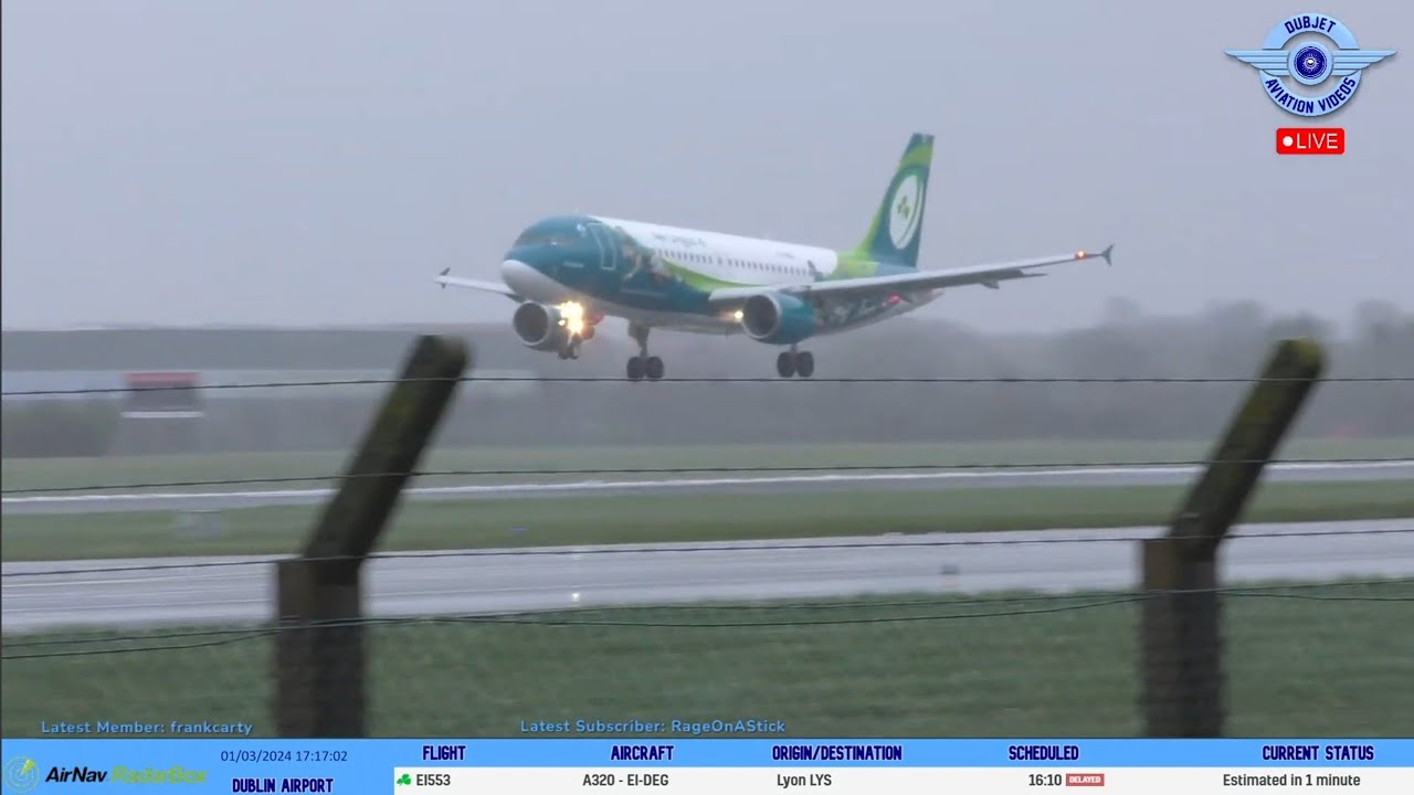 High Winds - Dublin Airport LIVE Plane Spotting ✈️ 01/03/2024 #planespotting #planes #livestream