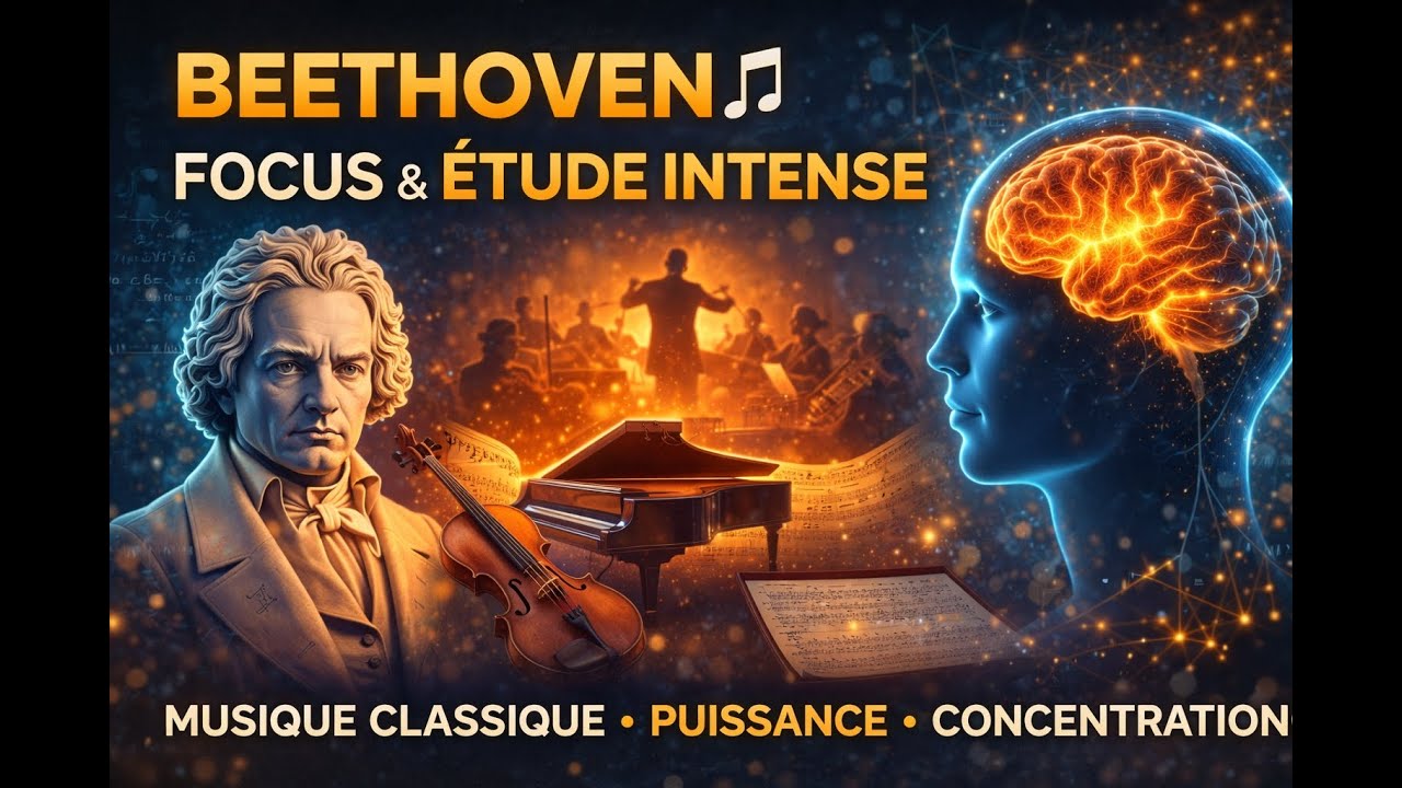 🎼 Beethoven – Sonates, Symphonies & Concertos | Puissance Classique pour Focus Profond