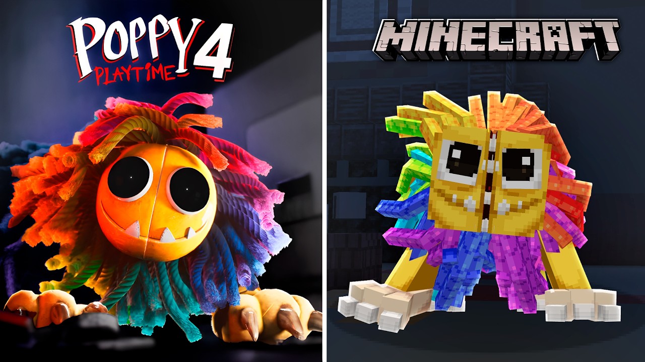 Criei o TRAILER de POPPY PLAYTIME 4 No Minecraft