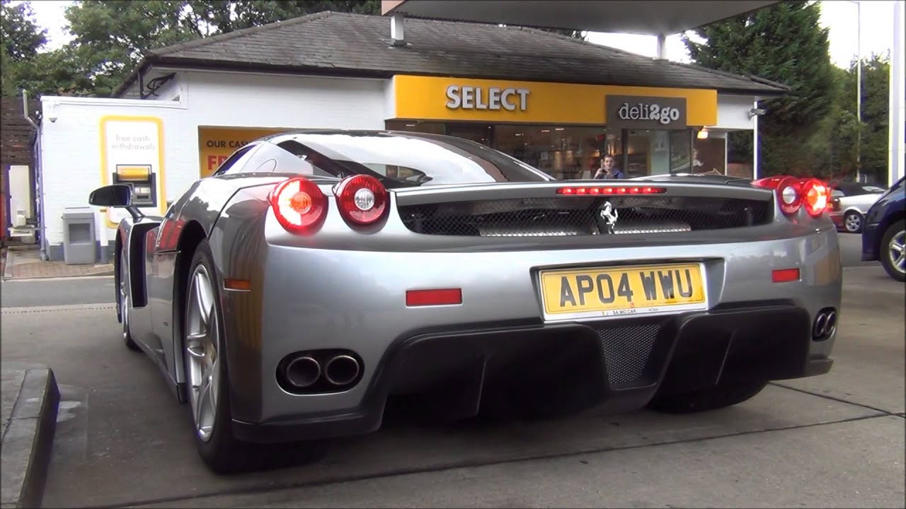 UNIQUE Ferrari Enzo LOUD Acceleration, TERRORIZES small village!