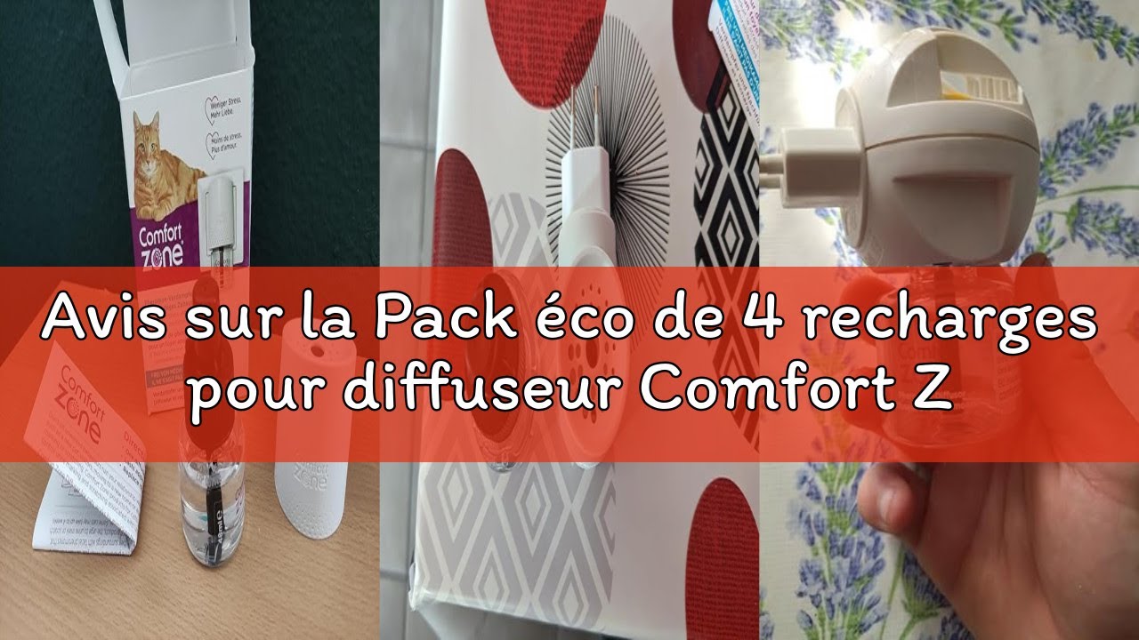 Avis sur la Pack éco de 4 recharges pour diffuseur Comfort Zone (120 Jours) – des phéromones: réduit