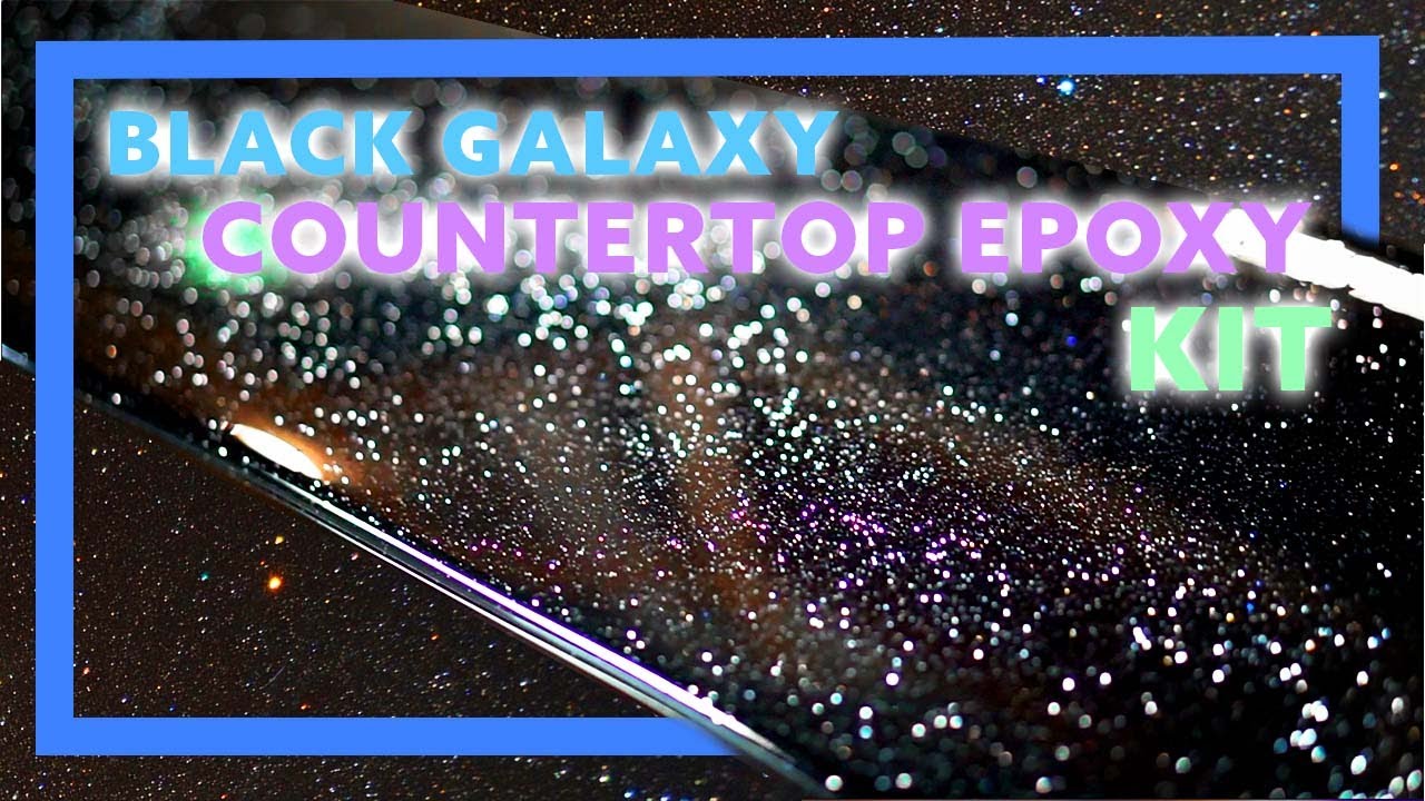 HOW TO - Premium Black Galaxy FX POXY - Countertop Epoxy Kit - DIY Counter Tops - Home Renovation