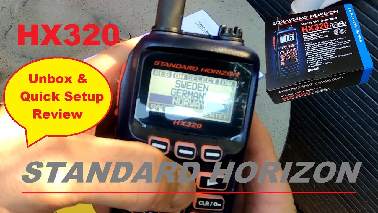 Морской трансивер Standard Horizon HX320 — распаковка и краткий обзор