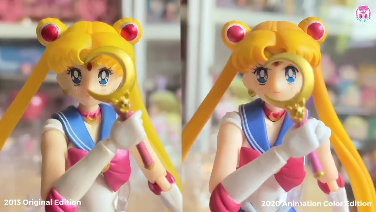 💀Sailor Moon SHF Figuarts Comparison (2013 Original vs 2020 Animation Color Edition) 美少女戦士 セーラームーン