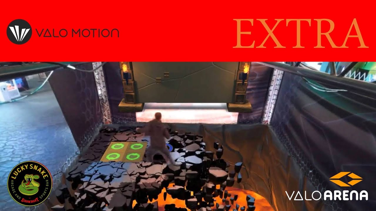 Me Doing the Groundfall Stage of ValoArena at the Lucky Snake Arcade at Showboat Hotel