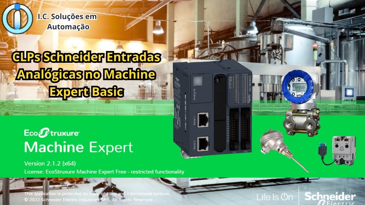 CLPs Schneider Entradas Analógicas no Machine Expert