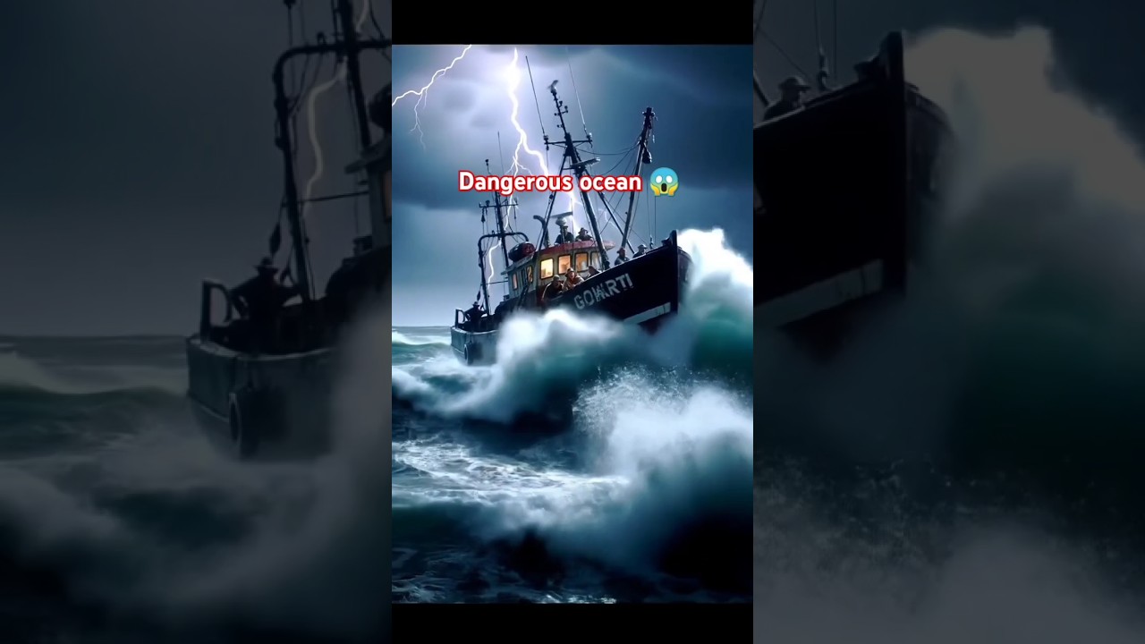 #DangerousOcean #OceanStorm #HugeWaves #ShipInStorm #SeaDisaster #CinematicOcean #StormySea