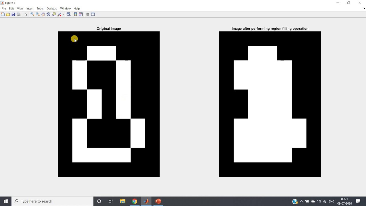 Region Filling Algorithm | MATLAB Code without using bwfill | Digital Image Processing