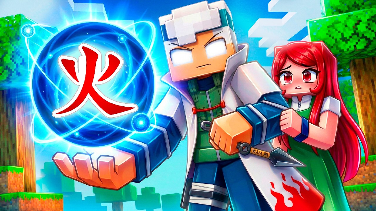 Virei o MESTRE HOKAGE no Minecraft!