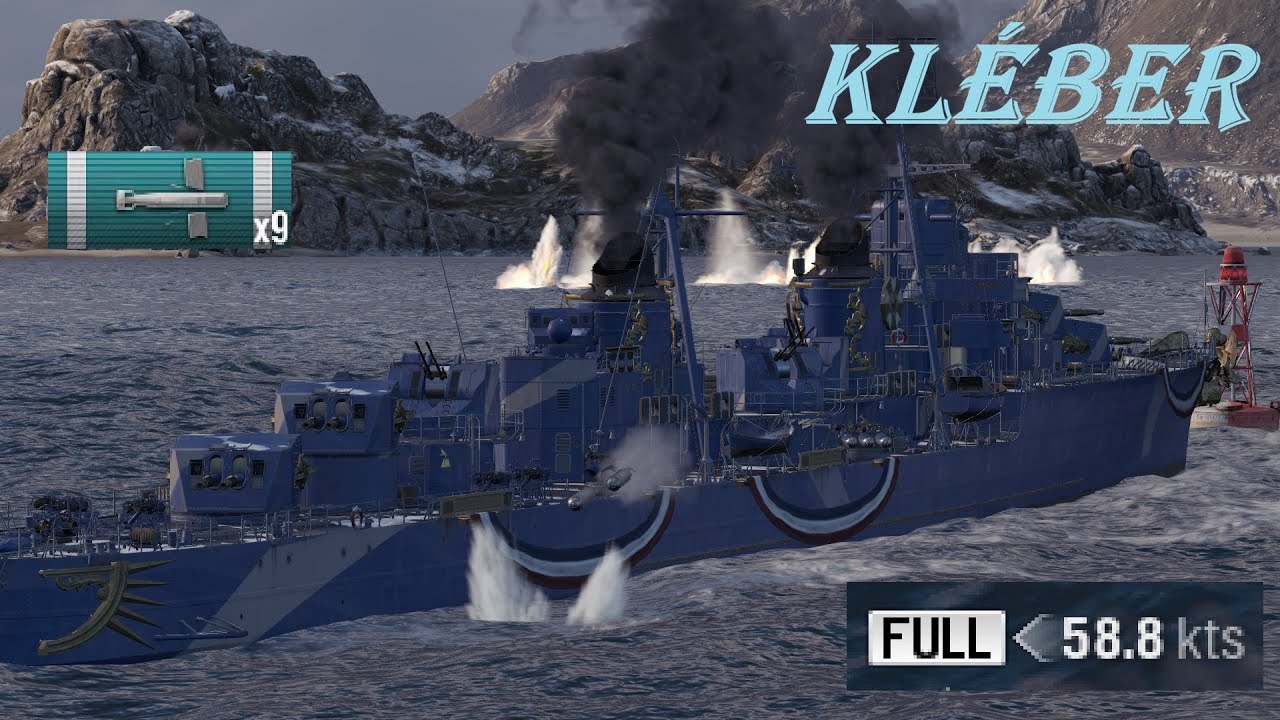 【World of Warships】クラン戦 固有Kléber  replay