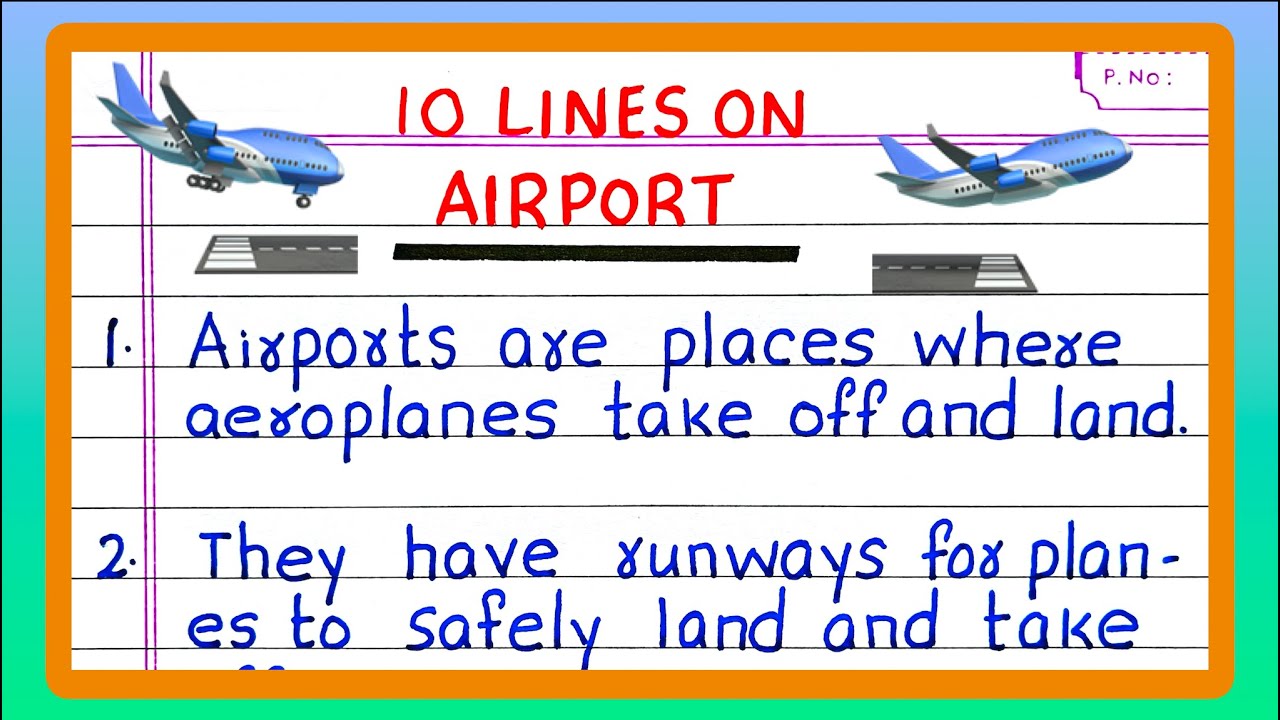 Few Lines on AIRPORT | 10 Lines on AIRPORT