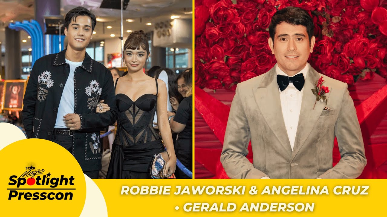 Robbie Jaworski, Angelina Cruz, and Gerald Anderson | SPOTLIGHT PRESSCON
