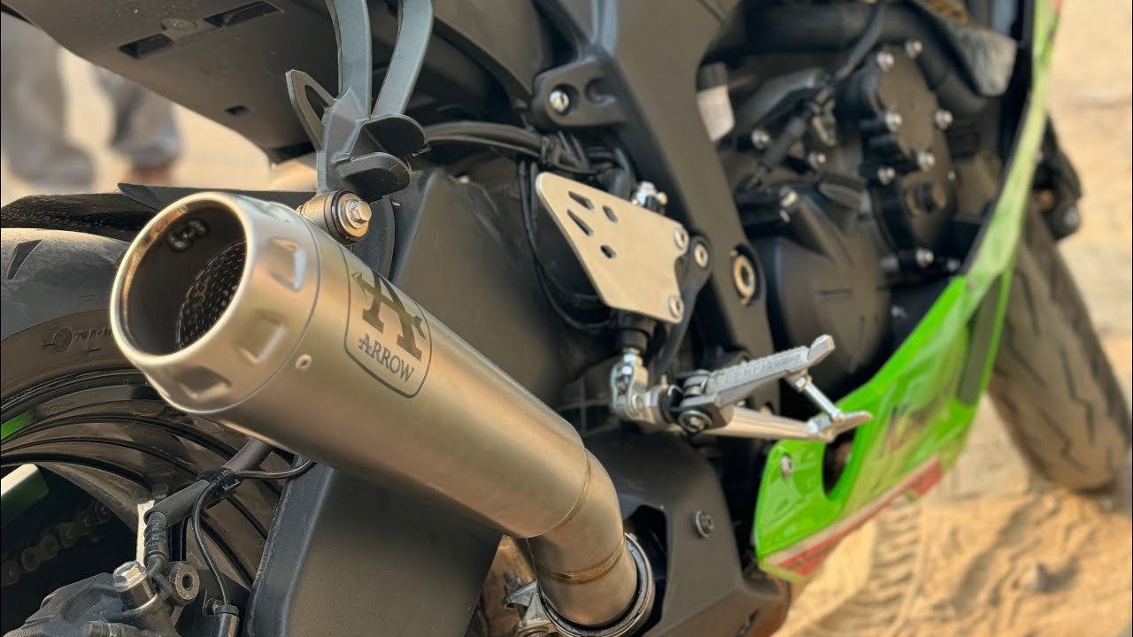 KAWASKI ZX6R BEST EXHAUST SOUND 🔥