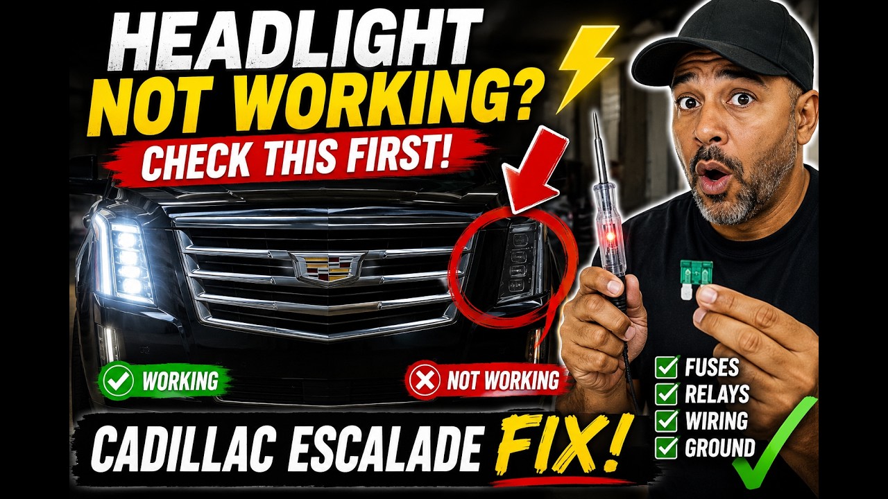 Troubleshooting front headlight on a 07 -10 Cadillac Escalade