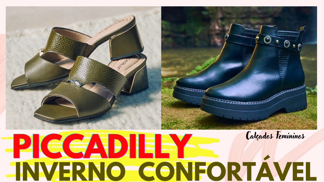 CONFORTO PICCADILLY NOVIDADES DE INVERNO LINDA COLEÇÃO DE SAPATOS BOTAS E SANDÁLIAS CONFORTÁVEIS