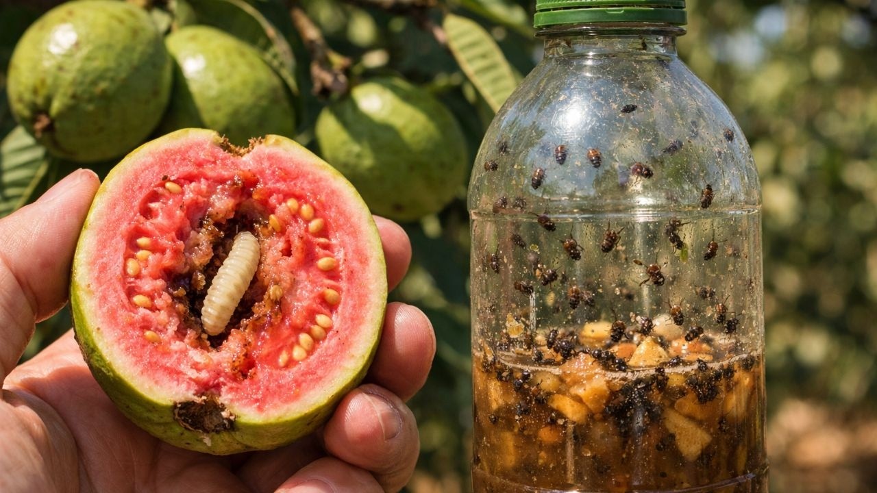 MORRIA E NÃO SABIA: É Assim Que Produtor Acaba Com Bicho da Goiaba! (Sem Inseticida)