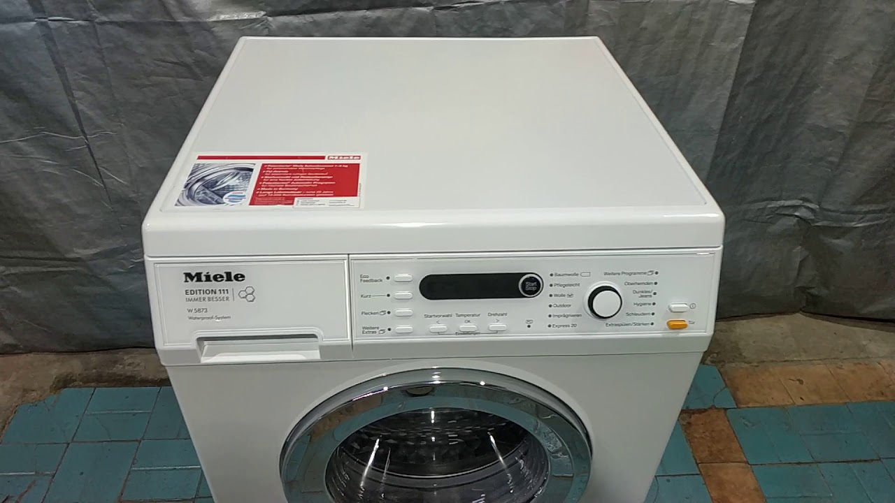 Как узнать пробег стиральной машины Miele