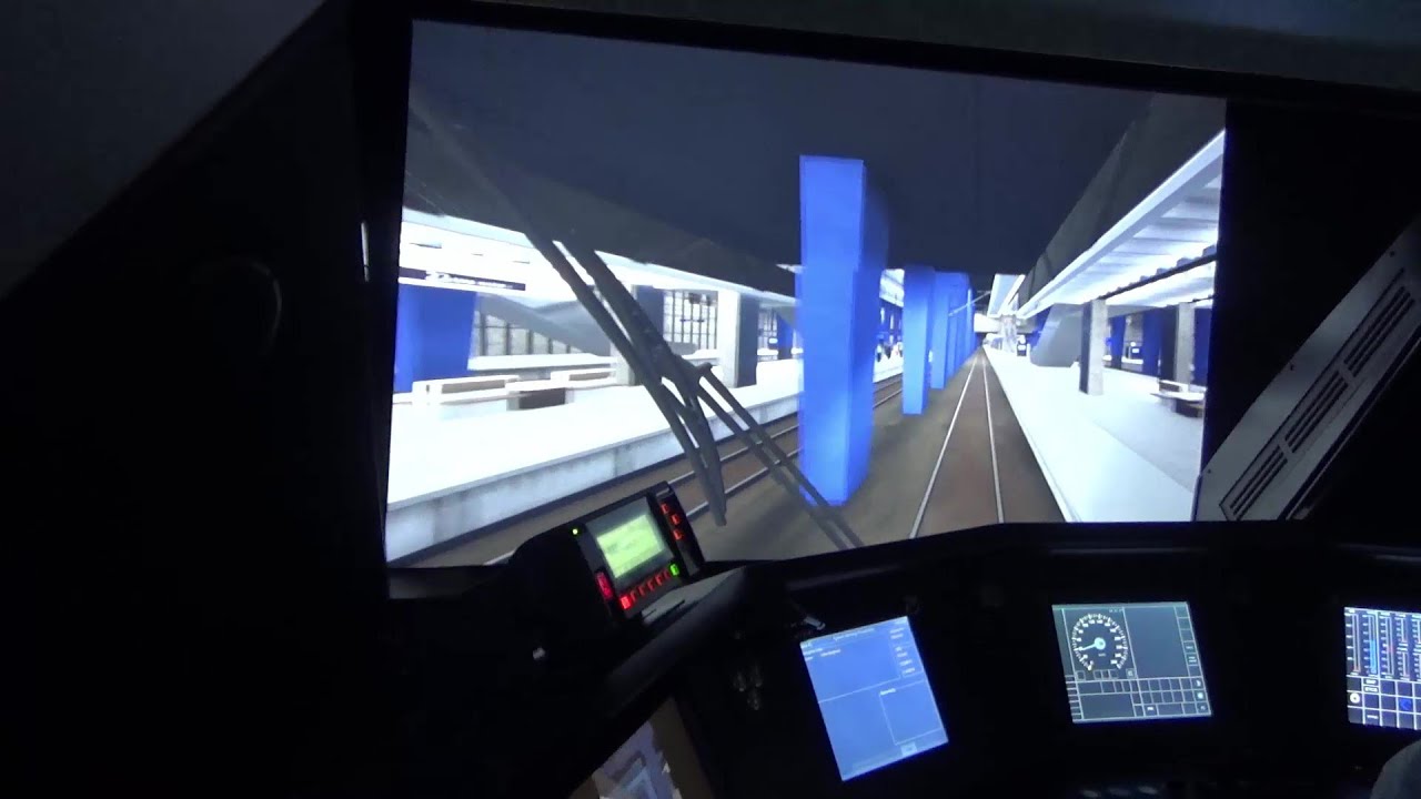 CSM Warszawa Warsztaty Kolejowe Symulator ELF2 przejazd Warszawa Wschodnia - Zachodnia.