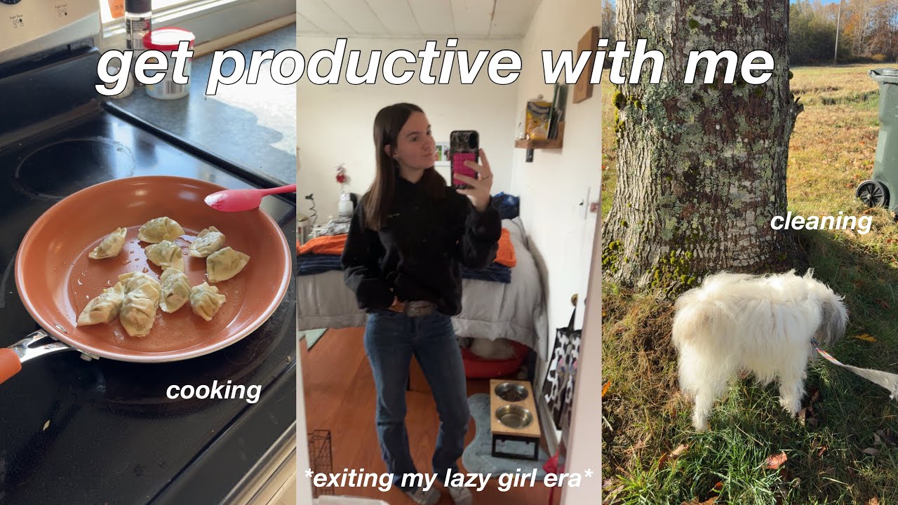 GET PRODUCTIVE WITH ME 🎧 cleaning, cooking + more 