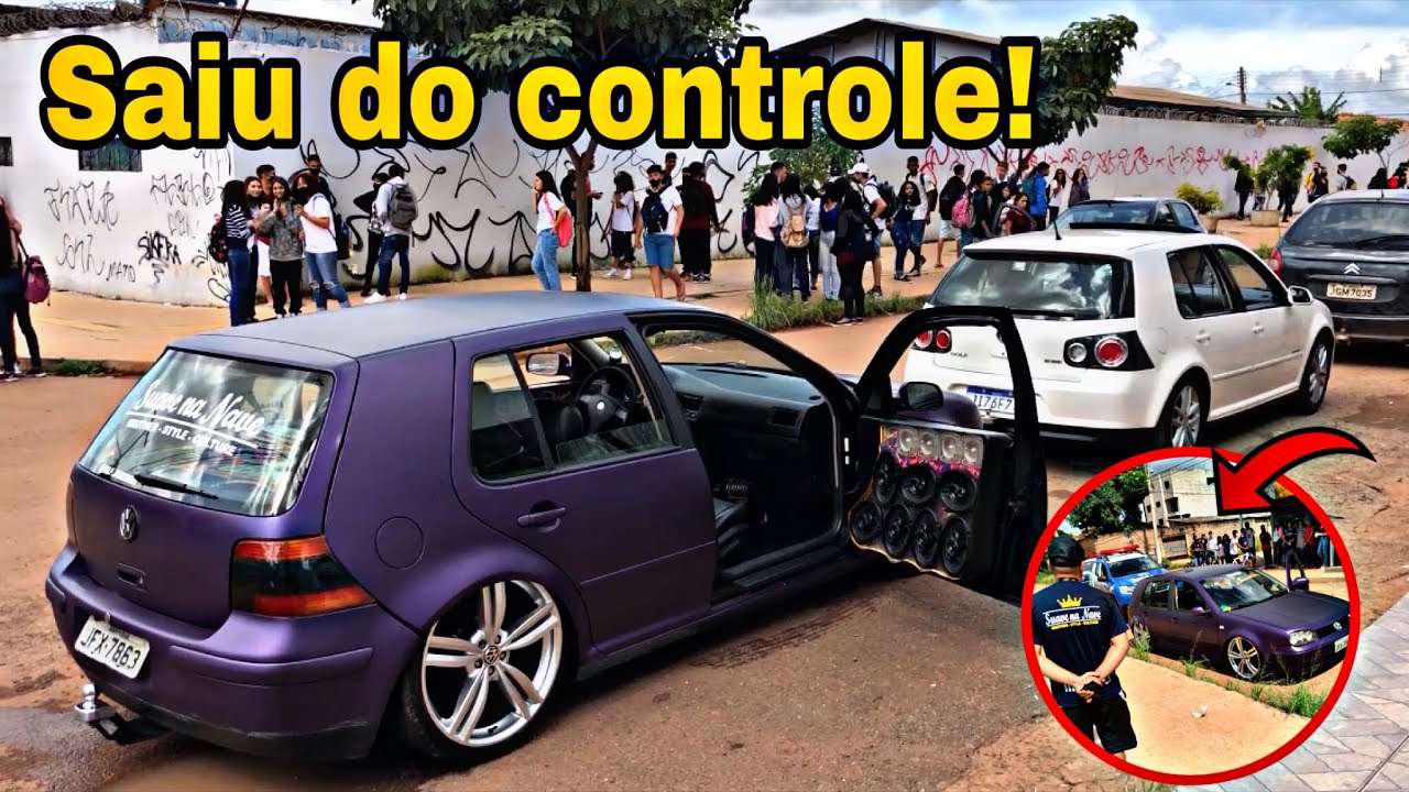 SAÍDA DE ESCOLA COM CARRO LOTADO DE SOM E A POLÍCIA CHEGOU !! * Tomamos enquadro *