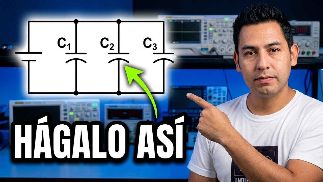 ✅CAPACITORES en PARALELO (Ejercicio CAPACITANCIA,Voltajes y Carga)😎🌩| Análisis de Circuitos