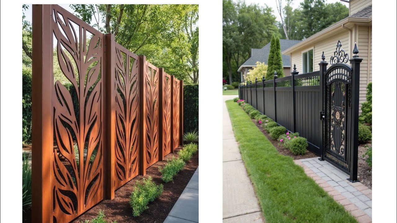 Stylish Garden Fence Designs and Backyard Garden Wall in USA