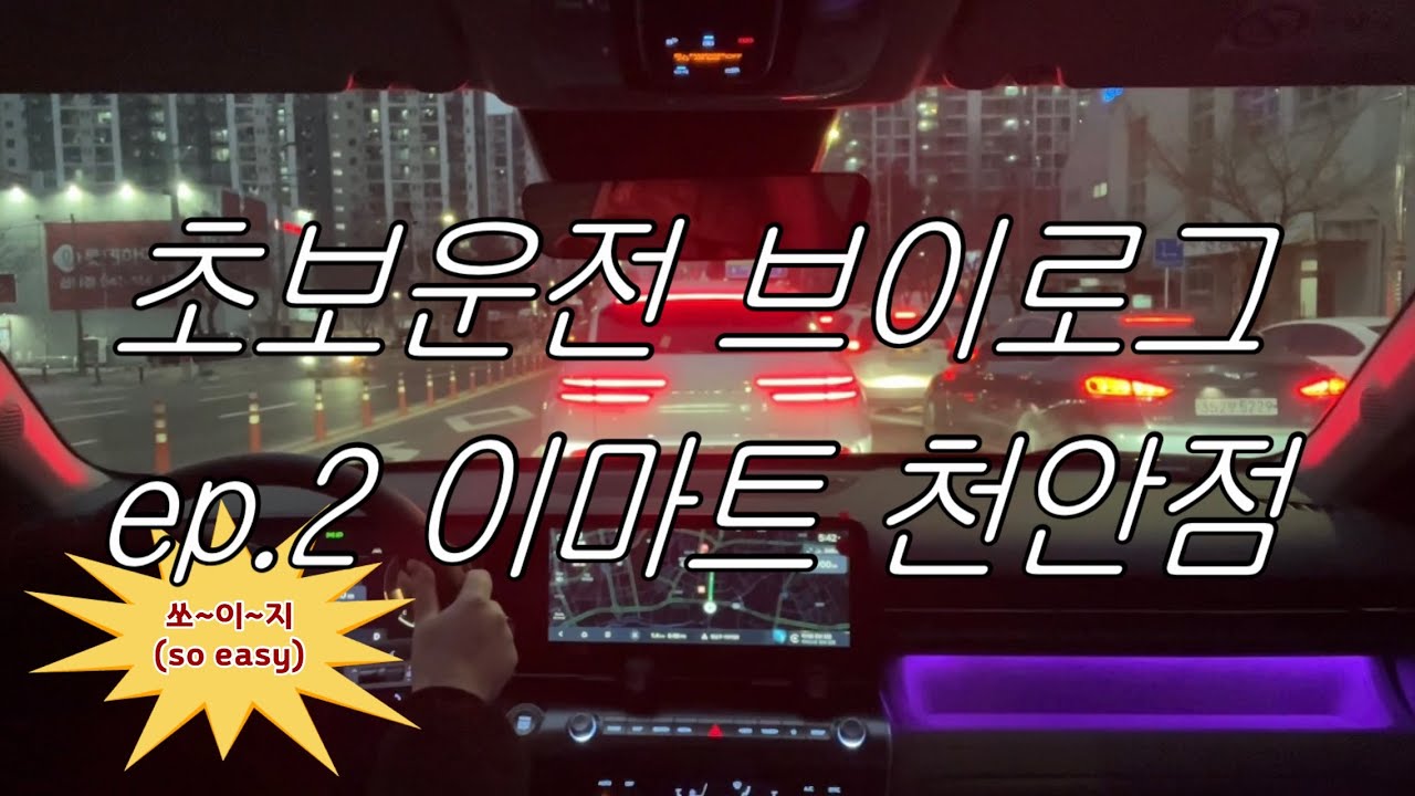 초보운전 브이로그 ep.2 이마트 | SX2 디올뉴코나