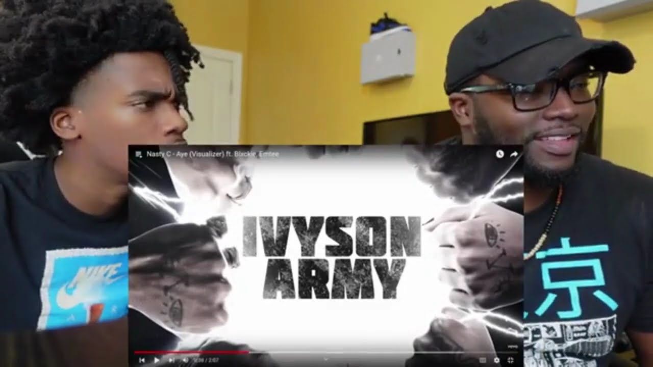Nasty C - Aye (Visualizer) ft. Blxckie, Emtee |REACTION|