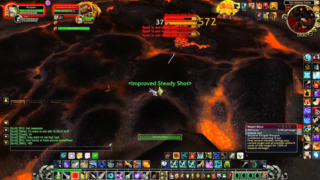 85 Hunter - MM - Soloing Firelands Trash - WoW 4.2