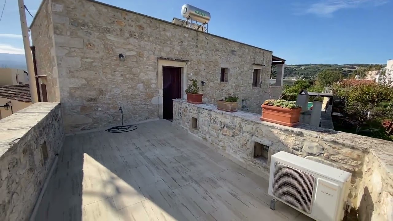 Traditional Stone Villa for sale, 3-bedrooms, with swimming pool, North-East Rethymno Crete