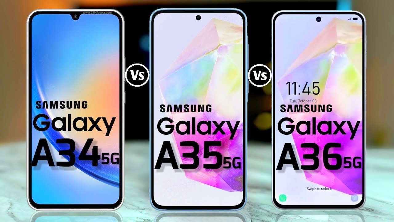 Galaxy A34 5G vs Galaxy A35 5G vs Galaxy A36 5G Specs Review #Prtech