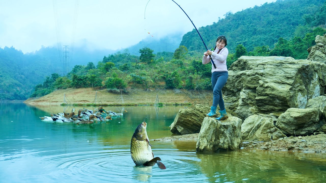 One Rod, One Lake, One Big Catch! A Solo Fisher’s Lucky Day