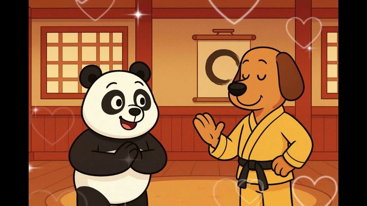 Cute Panda Learns Kung-Fu! 🐼💥 | Funny Training Adventure for Kids