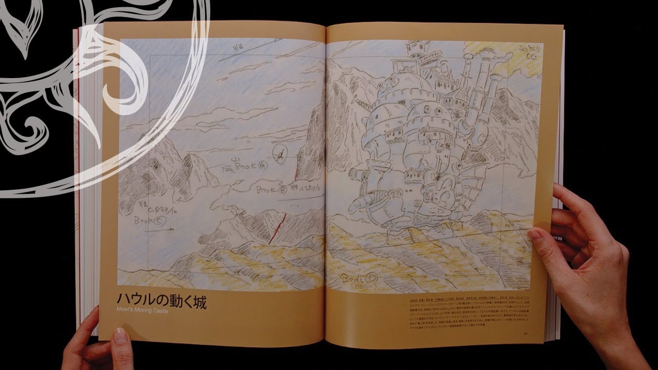 STUDIO GHIBLI LAYOUT DESIGNS  (Book Flip Through)